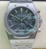 Swiss Replica Audemars Piguet Royal Oak Black Chronograph Watch 41MM